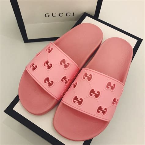 pink gucci skides|gucci slides pink price.